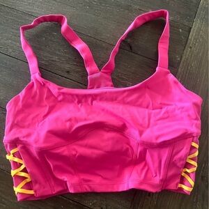 Pink and Yellow Women's workout Top